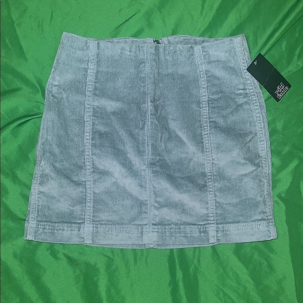 NWT Wild Fable Blue Corduroy Mini Skirt size 0